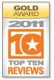 TopTenReviews Gold Award