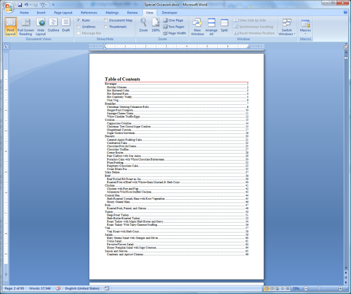 View a publication in Microsoft Word (table of contents)